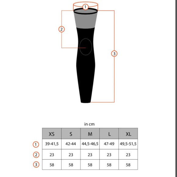 NWOT Harna Wear Knee Pad Stockings - Black, Size M - Picture 8 of 8